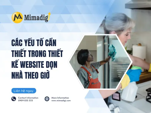 Thiết kế website dịch vụ dọn nhà theo giờ
