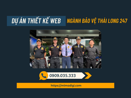 Dự án thiết kế web ngành bảo vệ Thái Long 247