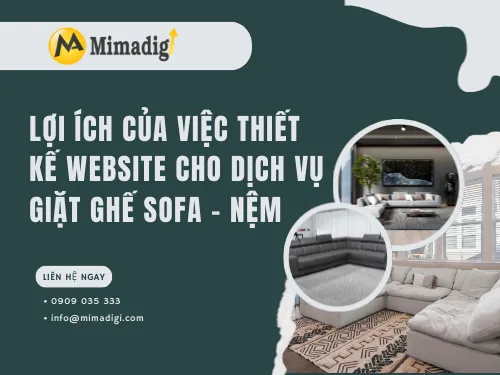 Thiết kế website dịch vụ giặt ghế sofa – nệm