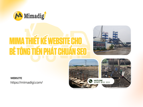 MIMA Designs Website for Tien Phat Concrete with SEO in Mind