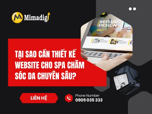 Thiết kế website spa chăm sóc da chuyên sâu