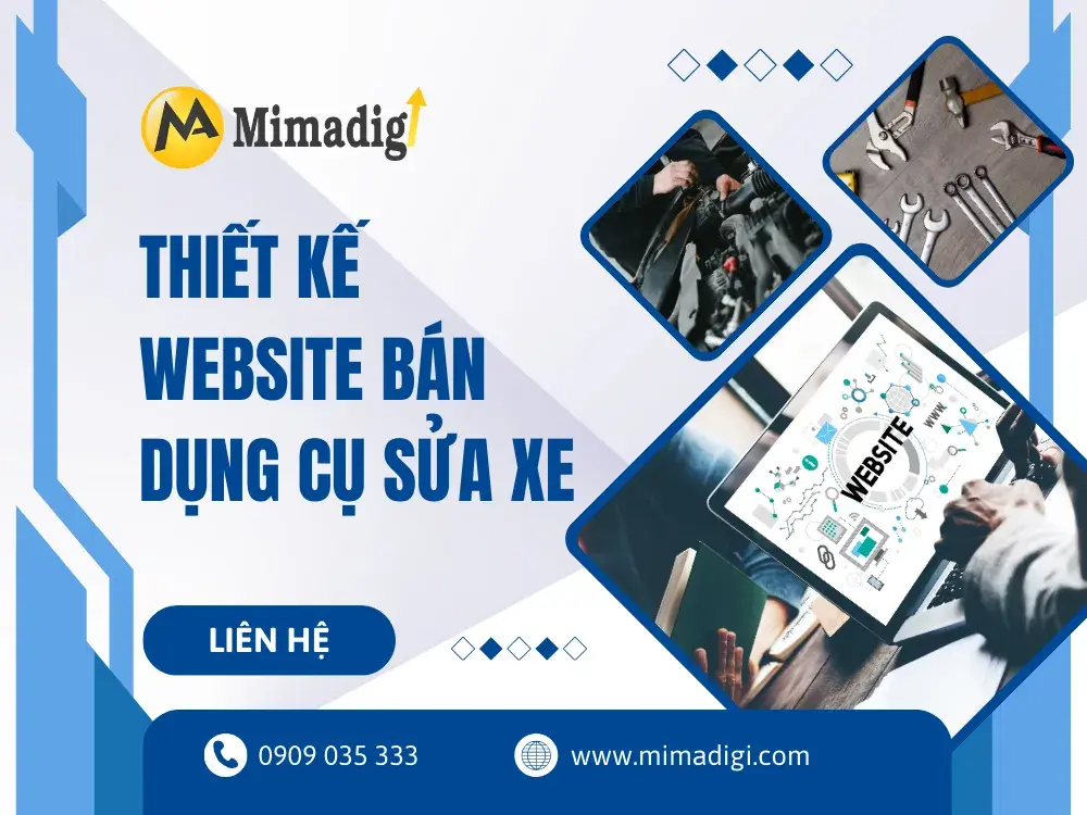 Thiết kế website bán dụng cụ sửa xe