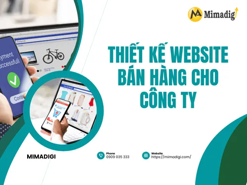 Thiết kế website bán hàng cho công ty