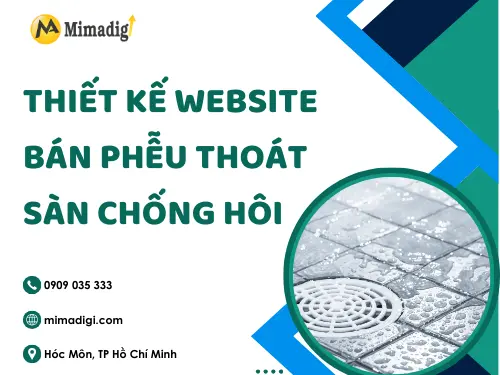 Thiết kế website bán phễu thoát sàn chống hôi