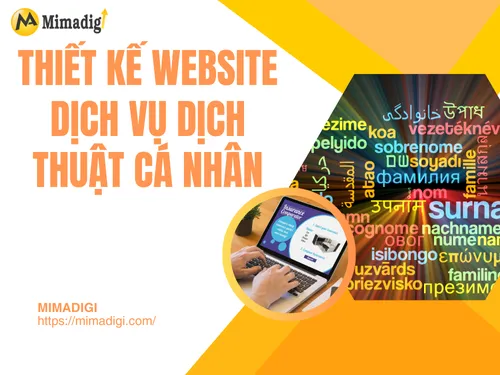 Thiết kế website dịch vụ dịch thuật cá nhân