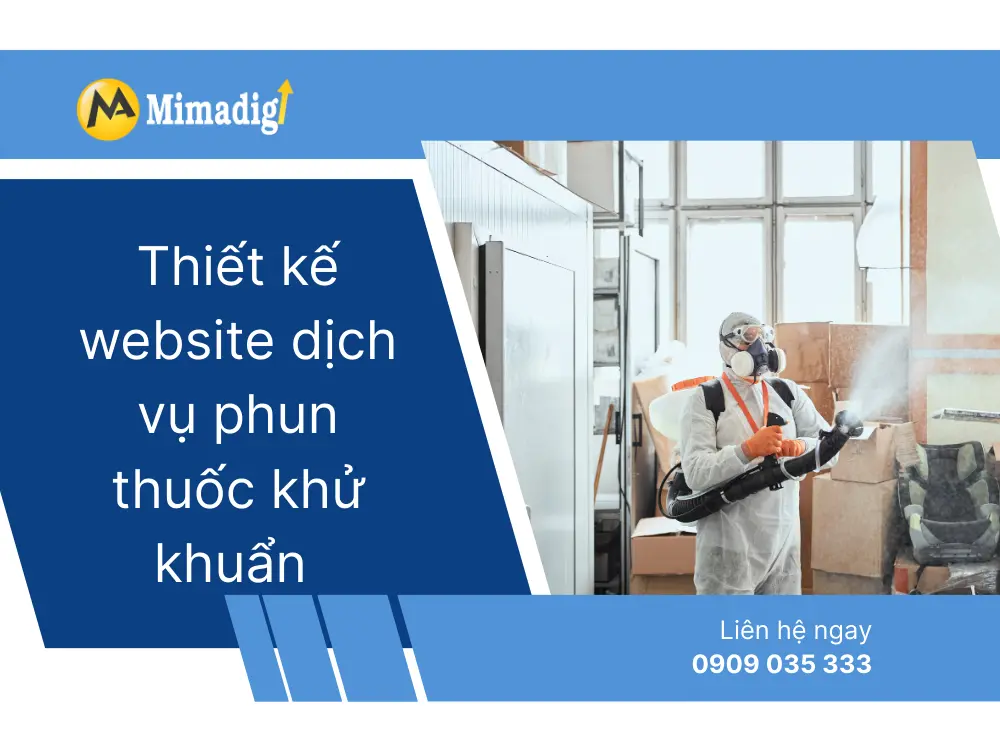 Thiết kế website dịch vụ phun thuốc khử khuẩn