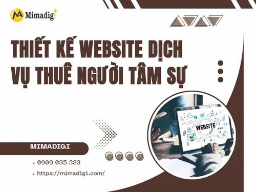 Thiết kế website dịch vụ thuê người tâm sự