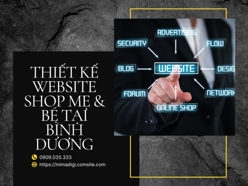 Website Design for Mother & Baby Shop in Binh Duong