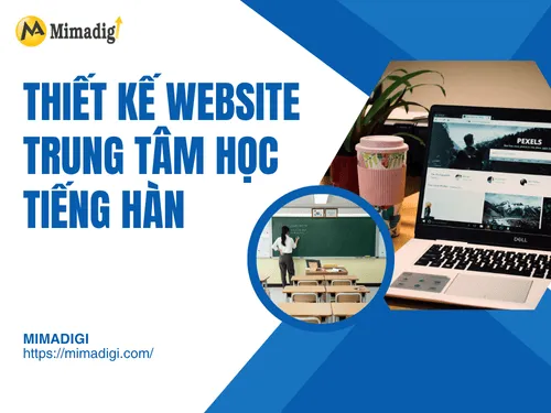 Thiết kế website trung tâm học tiếng Hàn