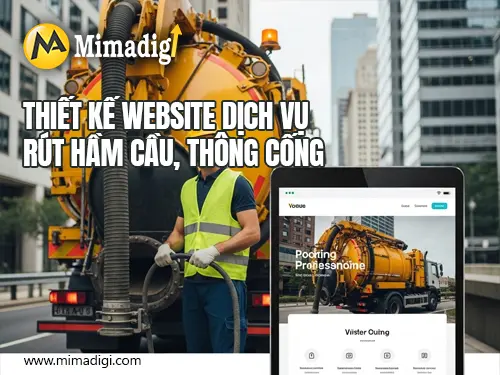 Thiết kế website dịch vụ rút hầm cầu, thông cống