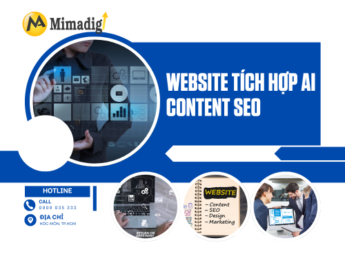 Website tích hợp AI Content SEO - Thời đại đưa web lên top google