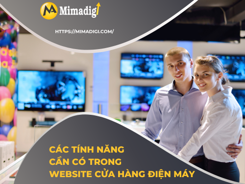 Website Design for Electronics Stores in Binh Duong with MIMADIGI