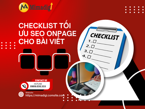 Onpage SEO Optimization Checklist for Articles with MIMADIGI