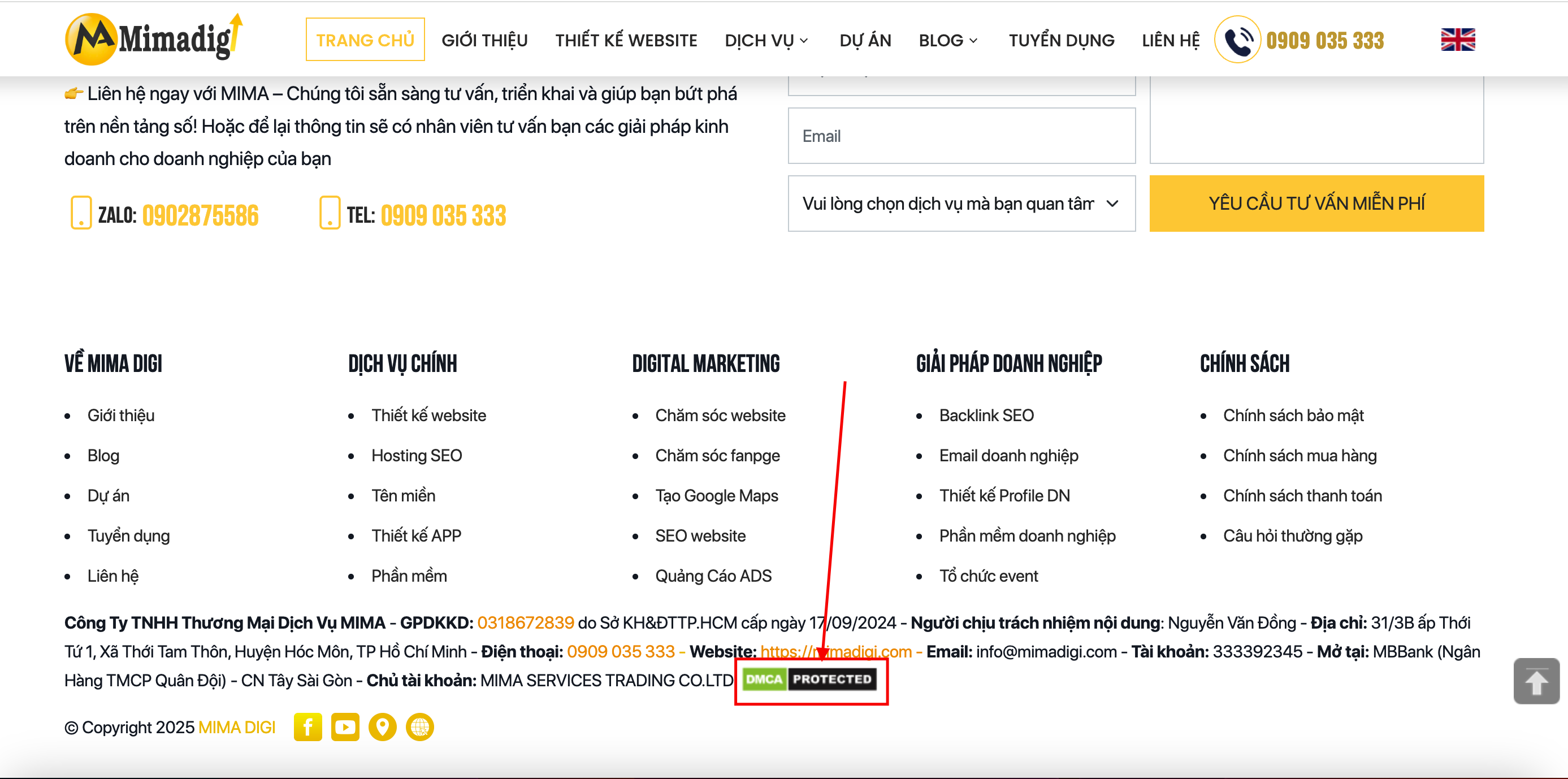 How to Declare DMCA for Website - Protect Website Copyright with MIMADIGI