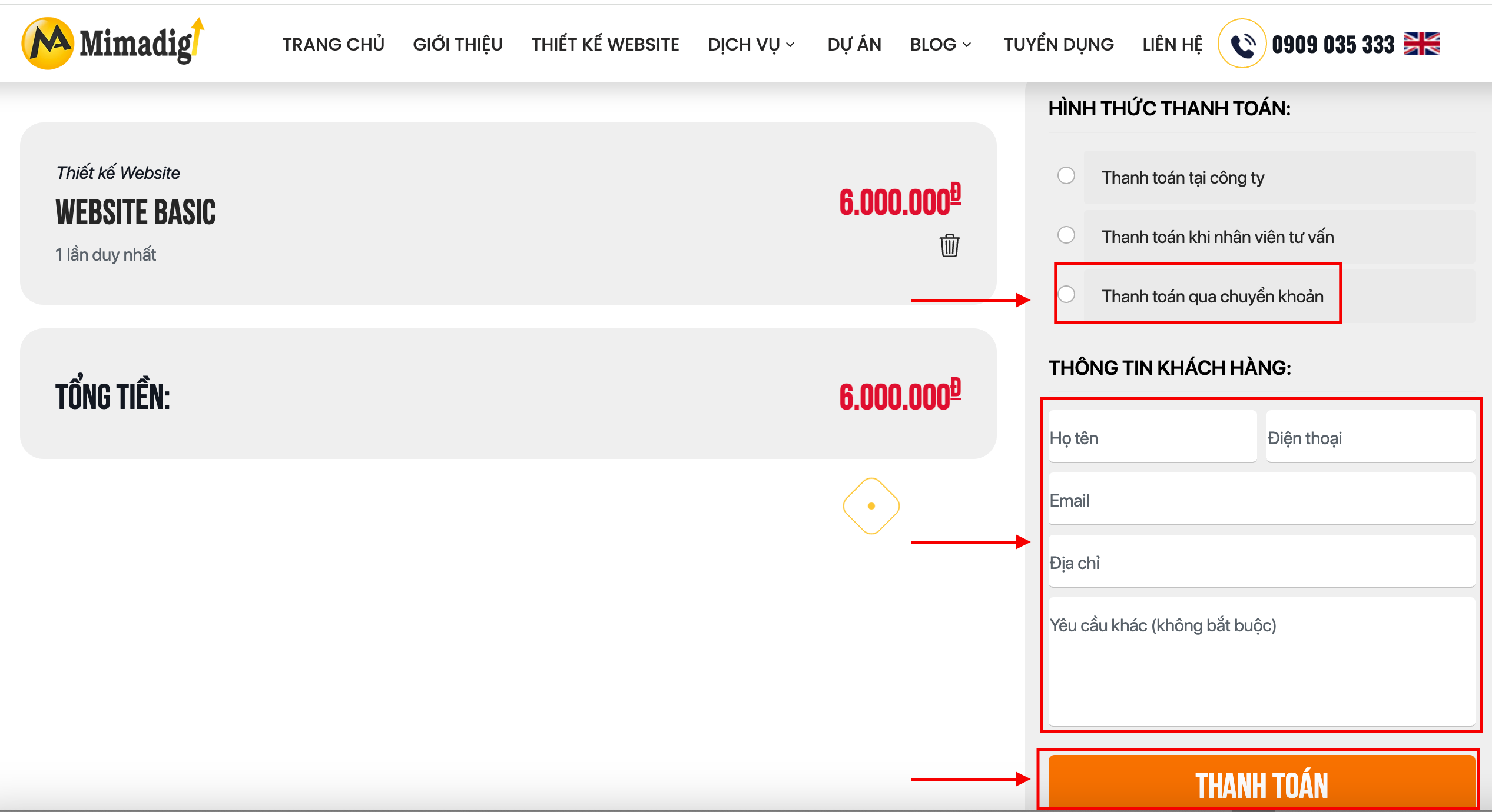 Website Design Purchase Policy