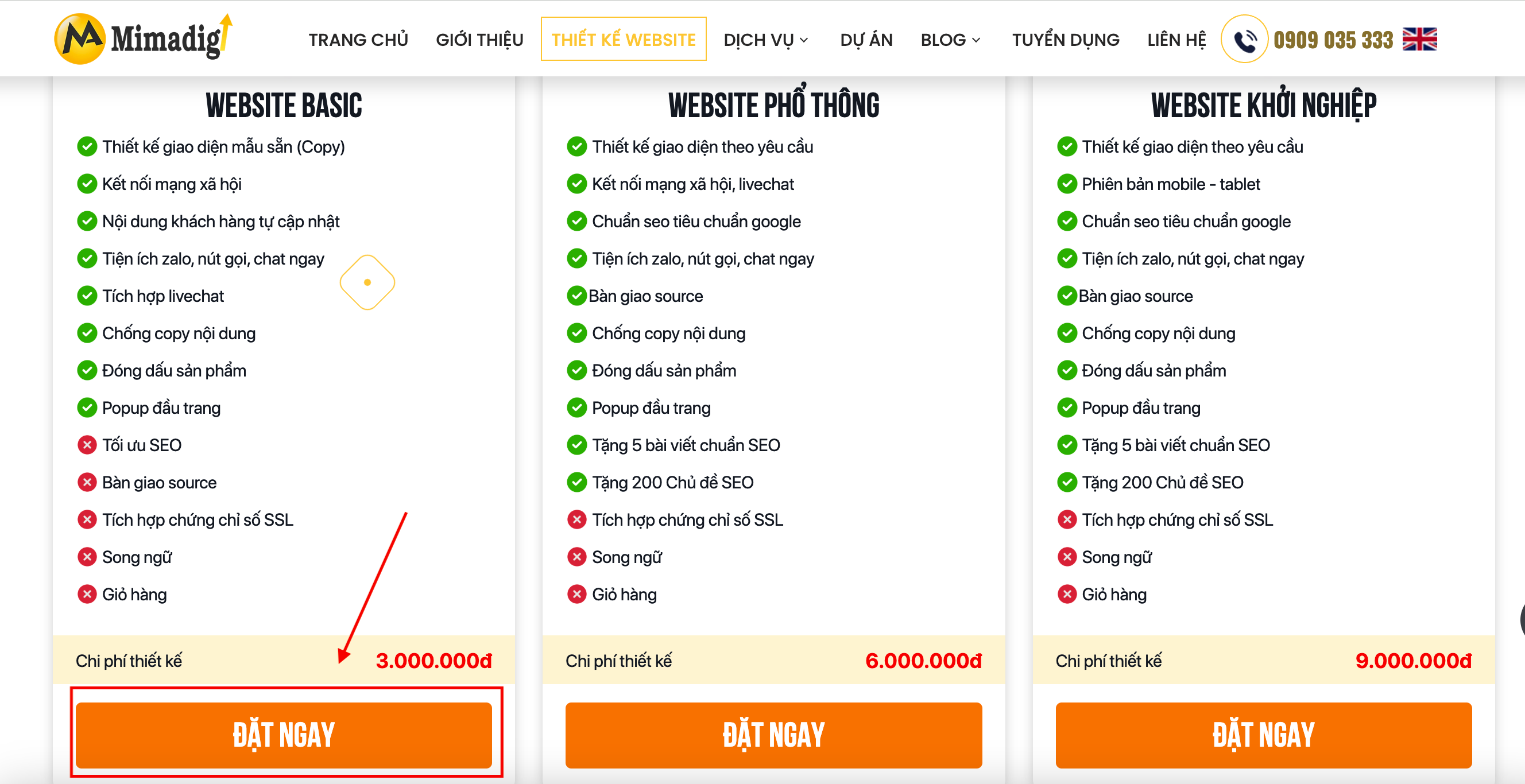 Website Design Purchase Policy