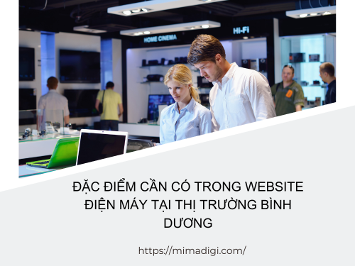 Website Design for Electronics Stores in Binh Duong with MIMADIGI