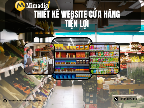 Convenience store website design mimadigi