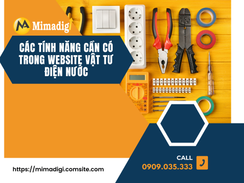 Electrical and plumbing supplies website design at mimadigi