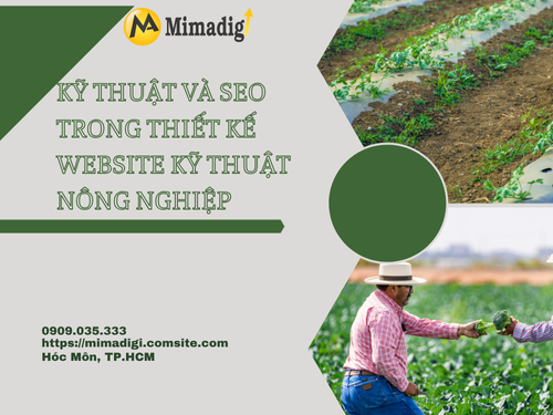 Website design for agricultural technical services at mimadigi