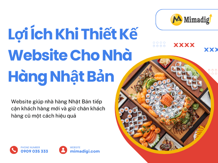 Lợi Ích Khi Thiết Kế Website Cho Nhà Hàng Nhật Bản tại mima