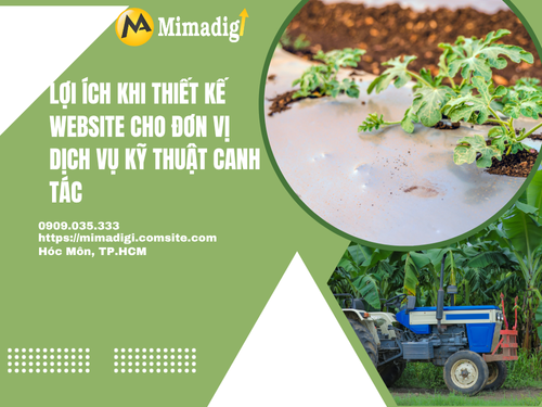 Website design for agricultural technical services at mimadigi