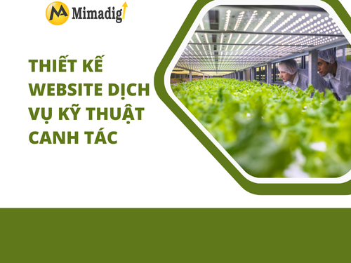 Website design for agricultural technical services at mimadigi