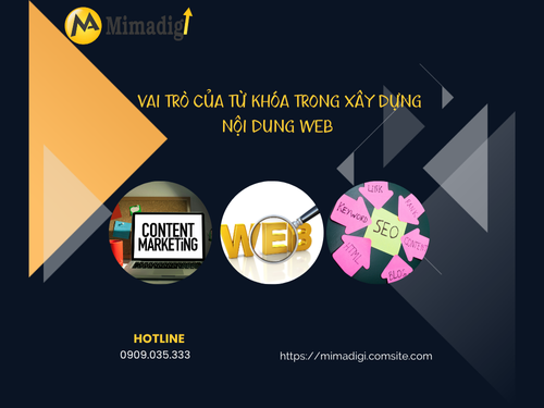 Vai trò của từ khóa trong xây dựng nội dung web của MIMADIGI