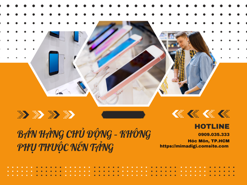 Website design for phone stores at mimadigi