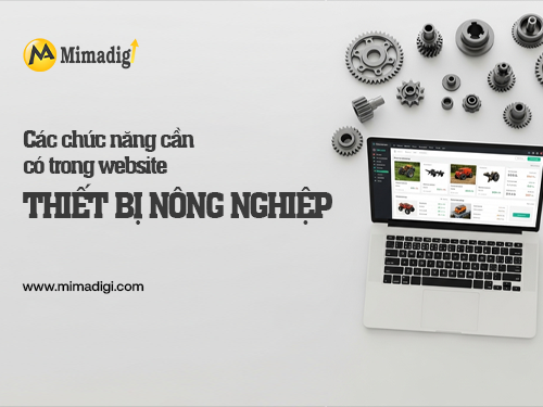 Website design for agricultural equipment suppliers at mimadigi