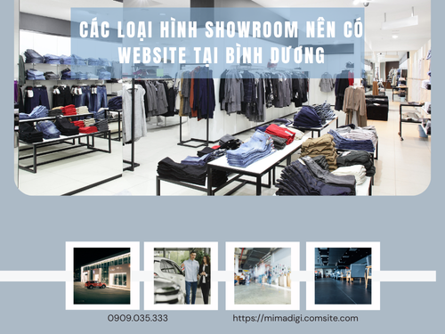 Showroom Website Design in Binh Duong by mimadigi