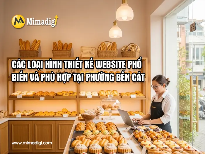 Thiết kế website Phường Bến Cát tại mimadigi