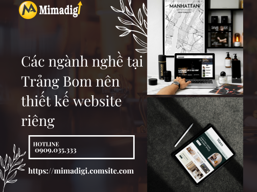 Dịch vụ thiết kế website tại Trảng Bom của mimadigi