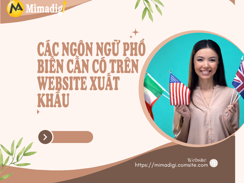 Multilingual website for export at mimadigi