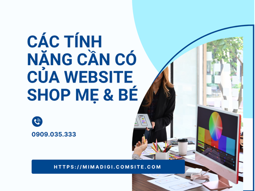 Website design for mother & baby shop in Binh Duong by mimadigi