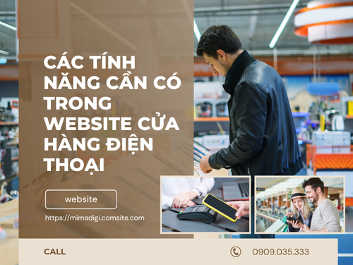 Thiết kế website cửa hàng điện thoại tại TP.HCM của mimadigi