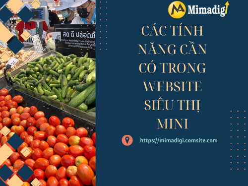 Mini supermarket website design at mimadigi
