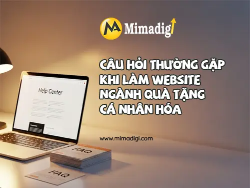 Website Design for Personalized Gift Services at mimadigi