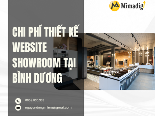 Showroom Website Design in Binh Duong by mimadigi
