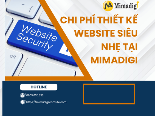 Ultra-Light Speed Optimized Website with MIMADIGI