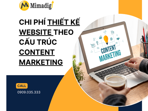 Website có cấu trúc content marketing tại mimadigi