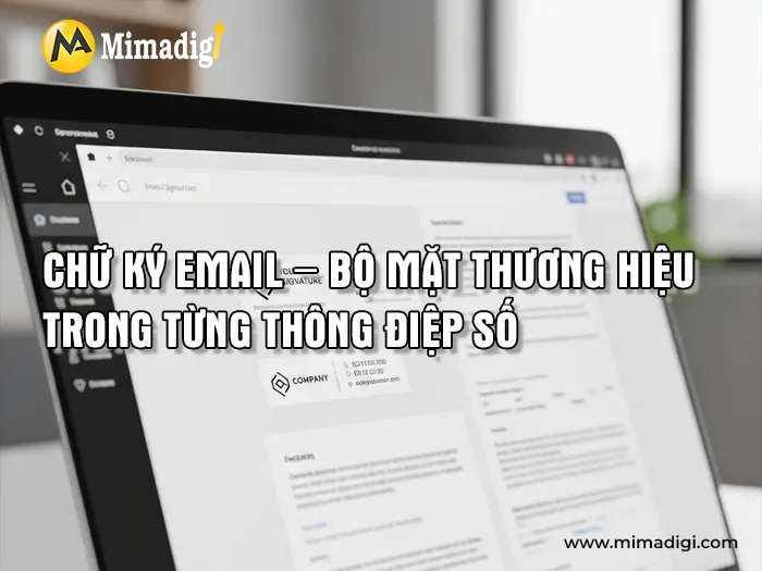 Tạo chữ ký email chuyên nghiệp cho thương hiệu doanh nghiệp tại mimadigi