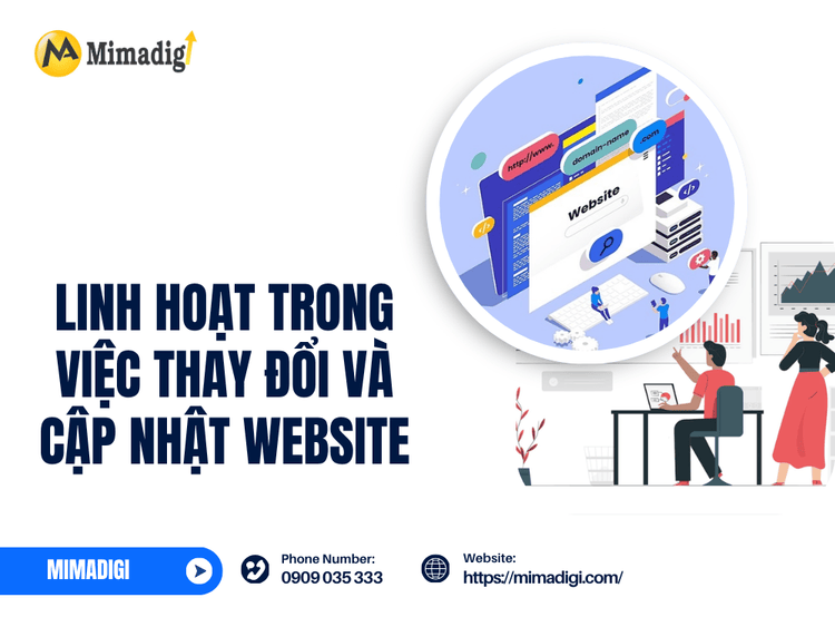 Flexibility in changing and updating the website at MIMA