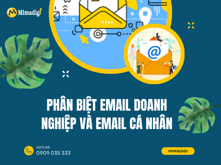 Phân biệt email doanh nghiệp và email cá nhân tại MIMA