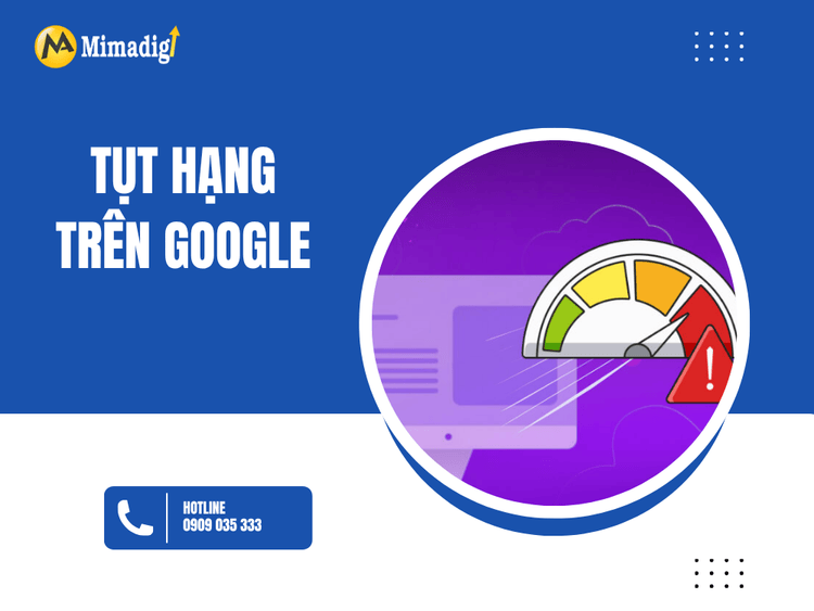 Tụt hạng trên Google tại MIMA