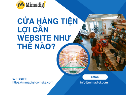 Convenience store website design mimadigi