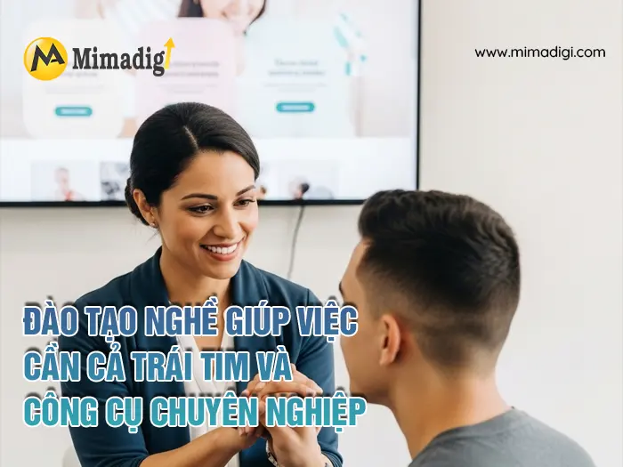Thiết kế website dịch vụ đào tạo giúp việc chuyên nghiệp tại mimadigi