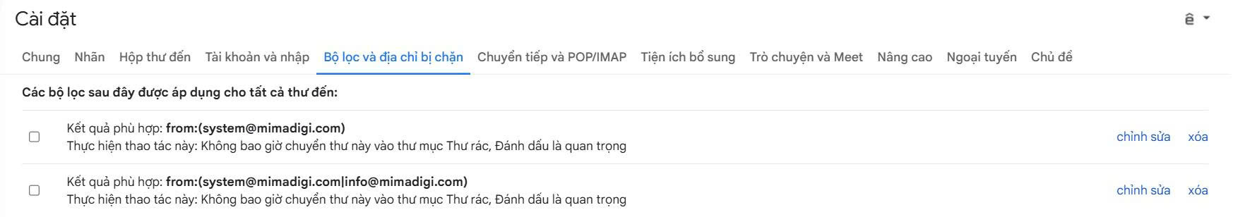 Danh sách Whitelist