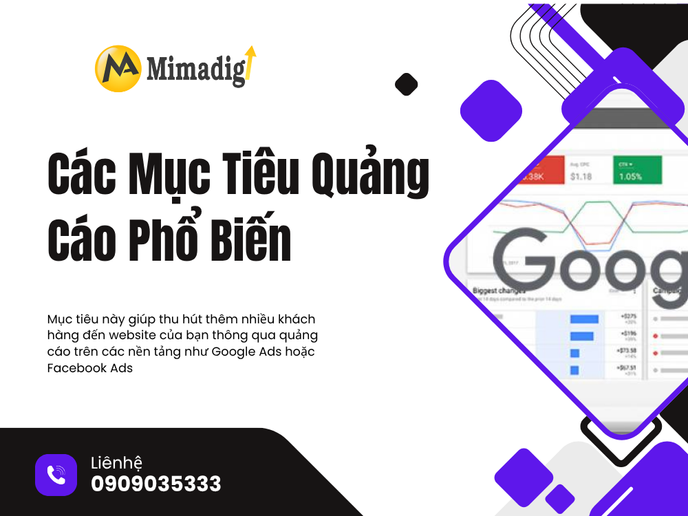 Các Mục Tiêu Quảng Cáo Phổ Biến tại mima