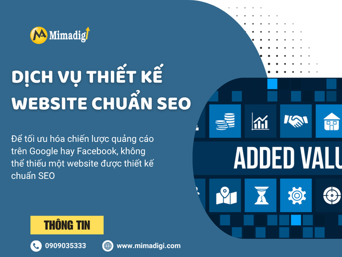 Dịch Vụ Thiết Kế Website Chuẩn SEO Tại MIMADIGI 